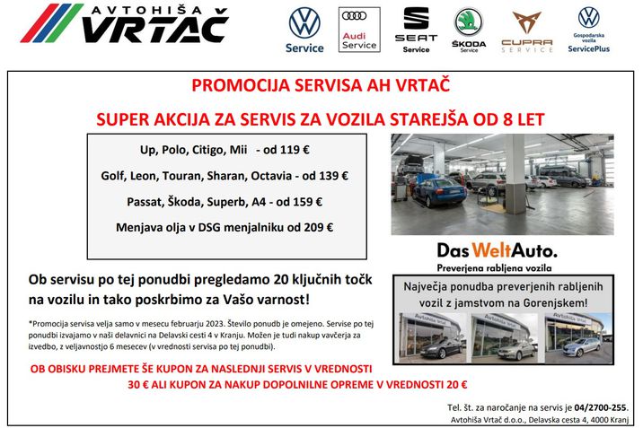 PROMOCIJA SERVISA AH VRTAČ